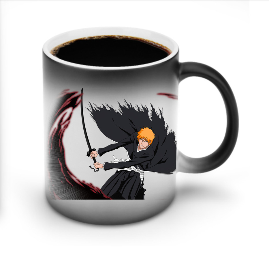 （画像用） ブリーチ 黒崎一護（くろさき いちご）BLEACH Kurosaki Ichigo 温度変色マグカップ