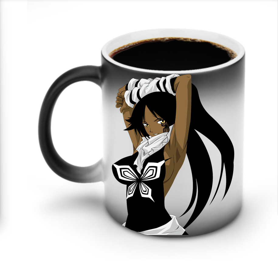 （画像用） ブリーチ 四楓院 夜一（しほういん よるいち） BLEACH Shihouin Yoruichi 温度変色マグカップ