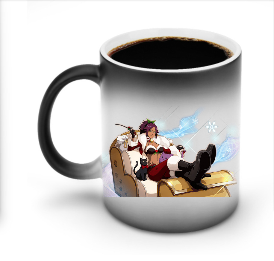 （画像用） ブリーチ 四楓院 夜一（しほういん よるいち） BLEACH Shihouin Yoruichi 温度変色マグカップ