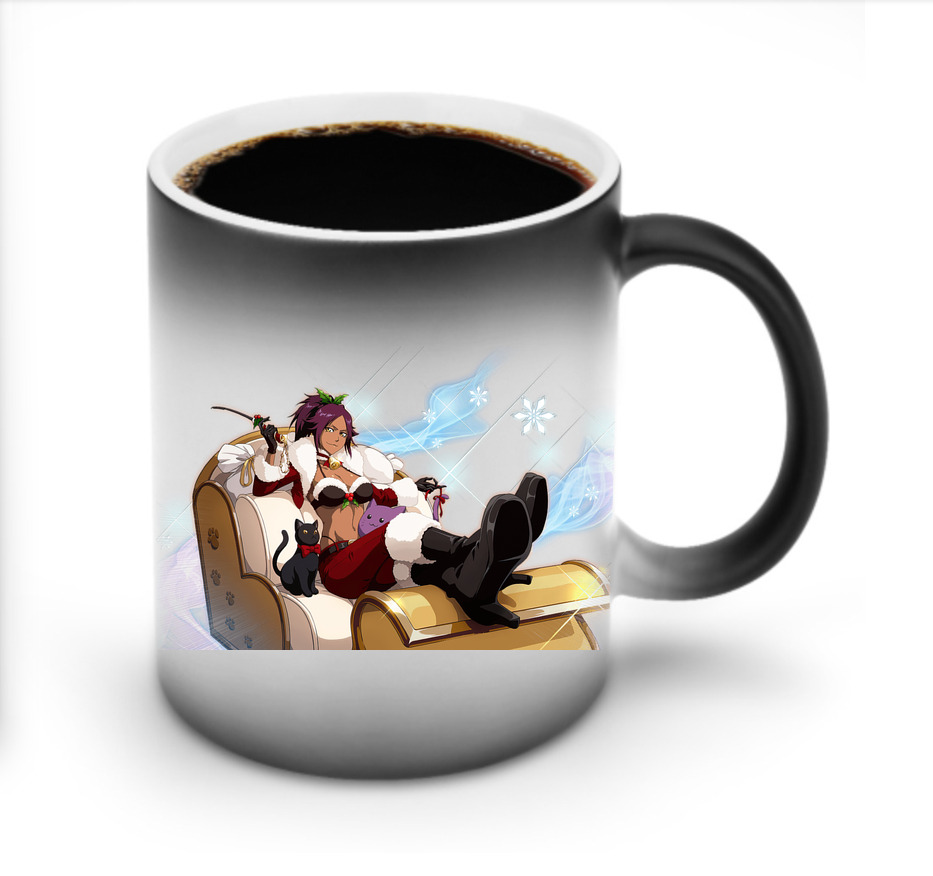 （画像用） ブリーチ 四楓院 夜一（しほういん よるいち） BLEACH Shihouin Yoruichi 温度変色マグカップ