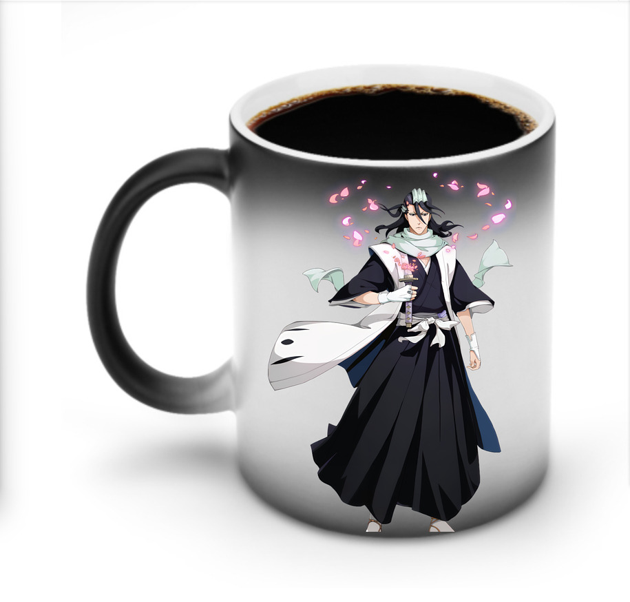（画像用） ブリーチ くちき びゃくや BLEACH Kuchiki Byakuya 温度変色マグカップ