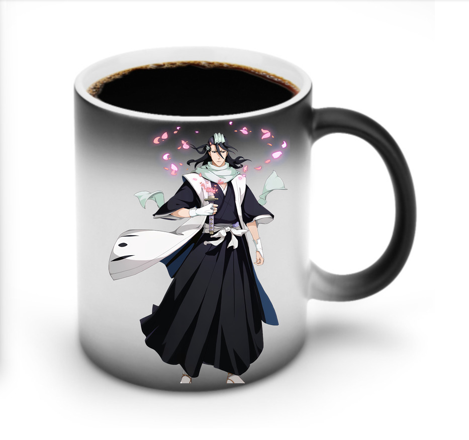 （画像用） ブリーチ くちき びゃくや BLEACH Kuchiki Byakuya 温度変色マグカップ