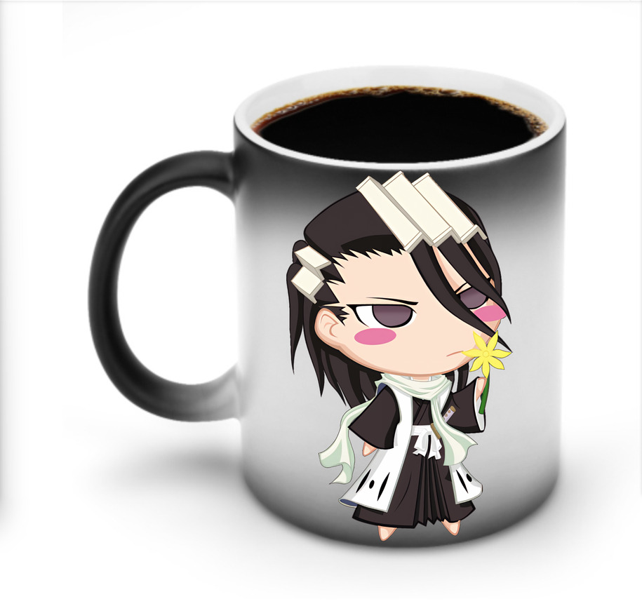 （画像用） ブリーチ くちき びゃくや BLEACH Kuchiki Byakuya 温度変色マグカップ