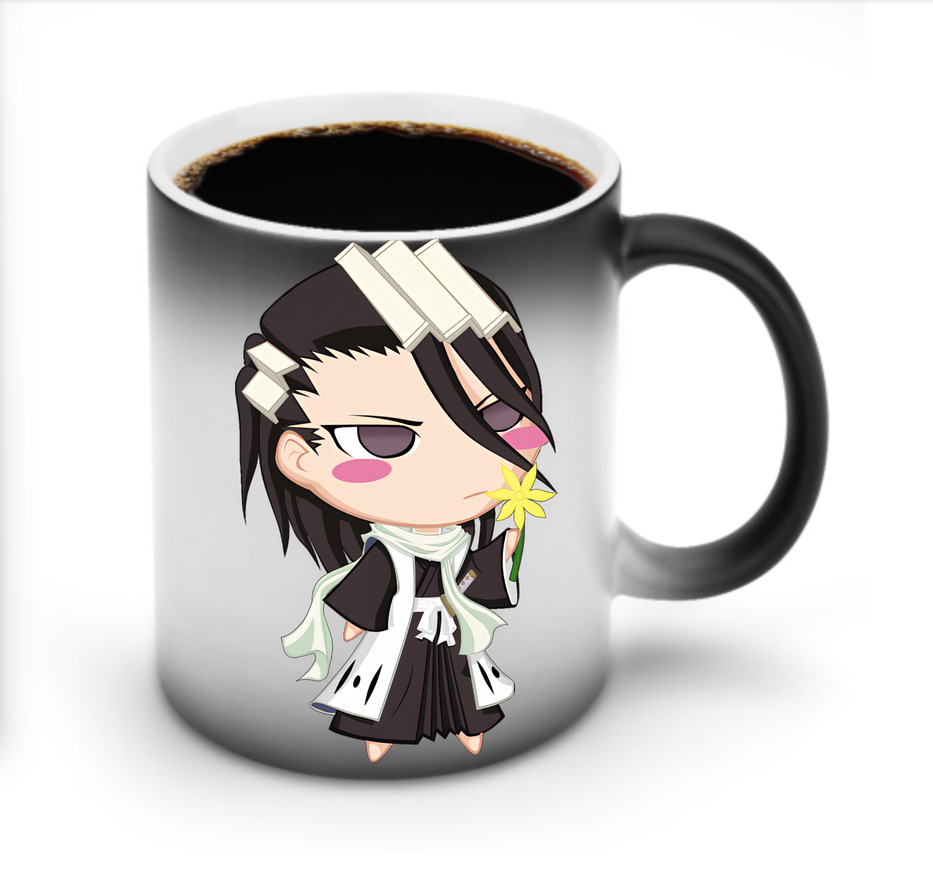 （画像用） ブリーチ くちき びゃくや BLEACH Kuchiki Byakuya 温度変色マグカップ