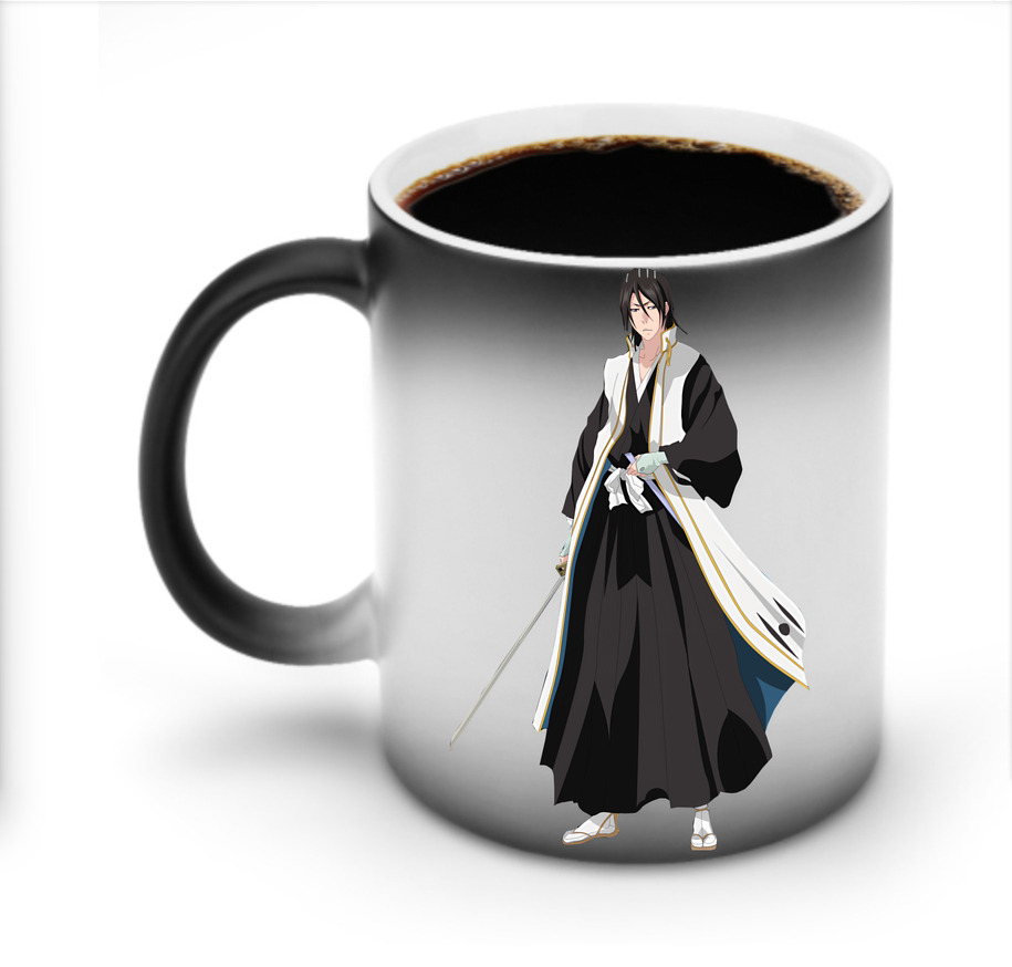 （画像用） ブリーチ くちき びゃくや BLEACH Kuchiki Byakuya 温度変色マグカップ