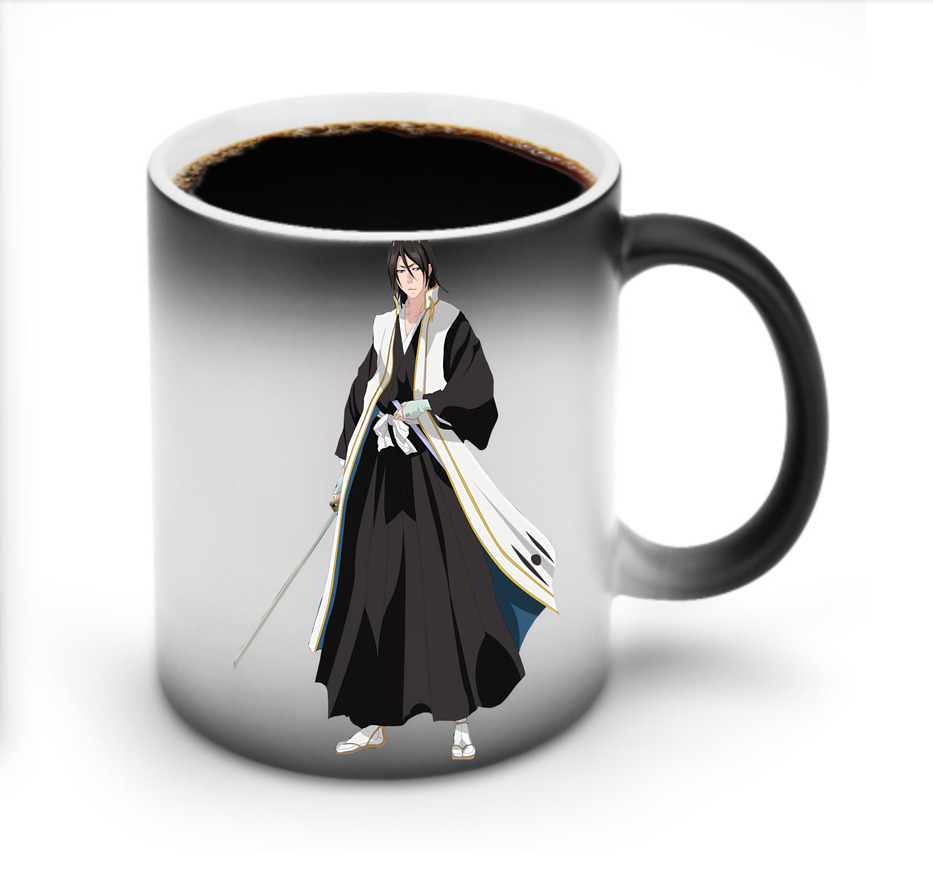 （画像用） ブリーチ くちき びゃくや BLEACH Kuchiki Byakuya 温度変色マグカップ