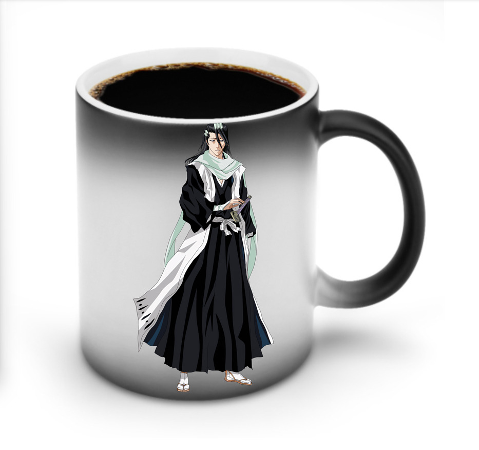 （画像用） ブリーチ くちき びゃくや BLEACH Kuchiki Byakuya 温度変色マグカップ