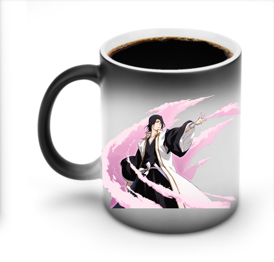（画像用） ブリーチ くちき びゃくや BLEACH Kuchiki Byakuya 温度変色マグカップ