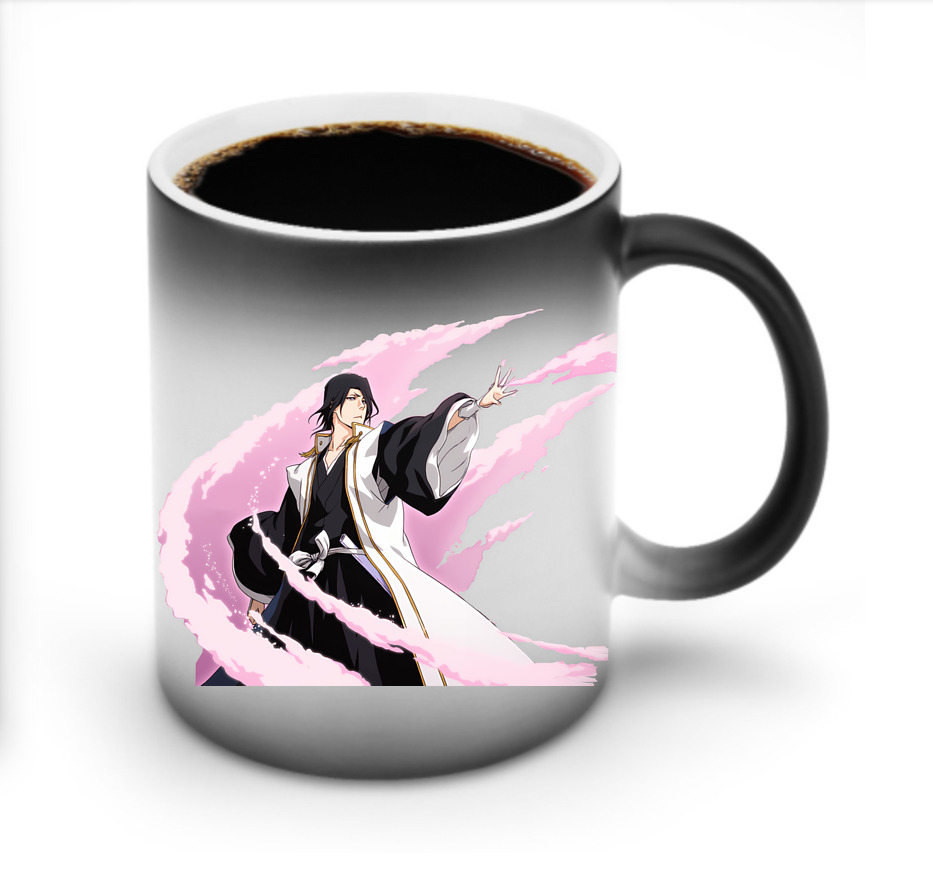 （画像用） ブリーチ くちき びゃくや BLEACH Kuchiki Byakuya 温度変色マグカップ