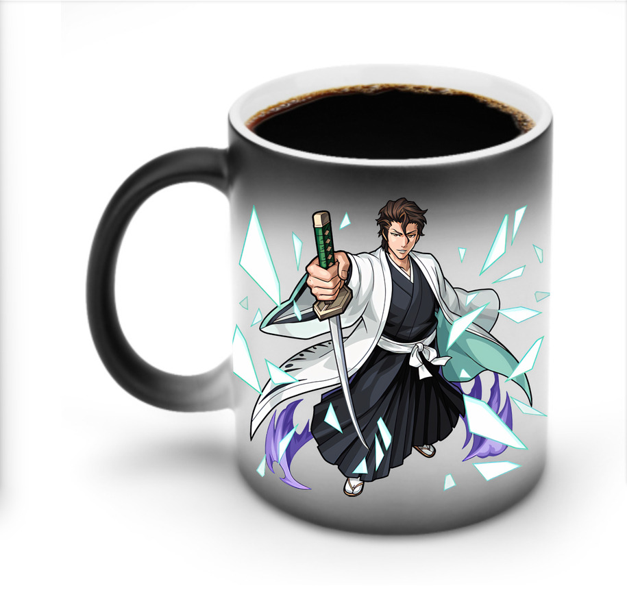 （画像用） ブリーチ 藍染 惣右介（あいぜん そうすけ） BLEACH Aizen Sousuke 温度変色マグカップ