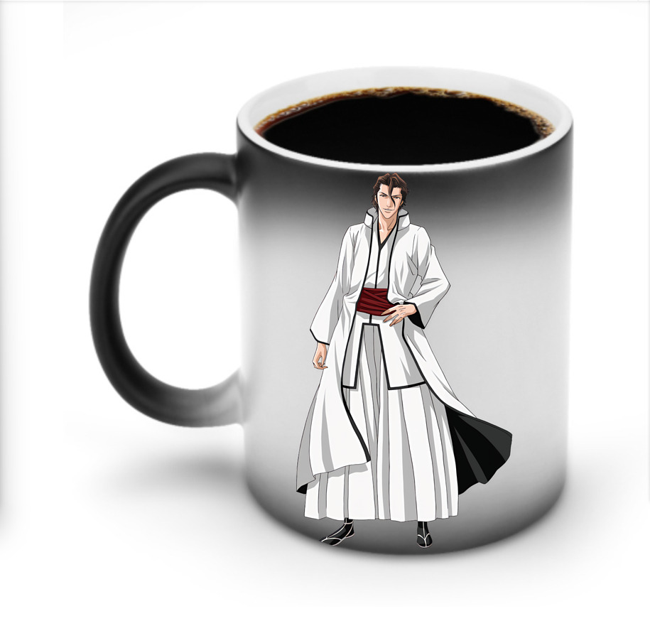 （画像用） ブリーチ 藍染 惣右介（あいぜん そうすけ） BLEACH Aizen Sousuke 温度変色マグカップ