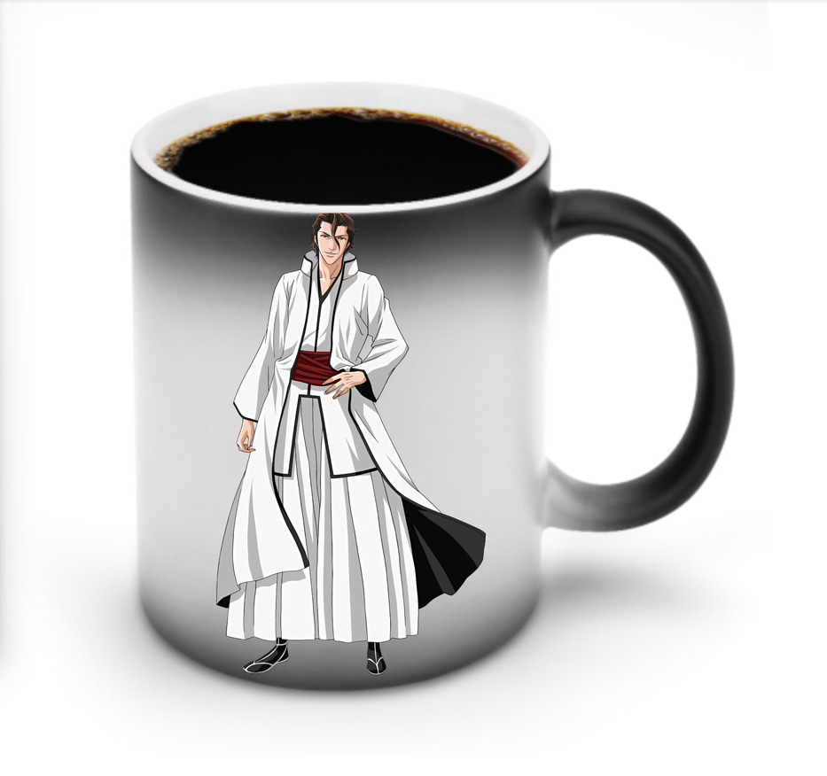 （画像用） ブリーチ 藍染 惣右介（あいぜん そうすけ） BLEACH Aizen Sousuke 温度変色マグカップ