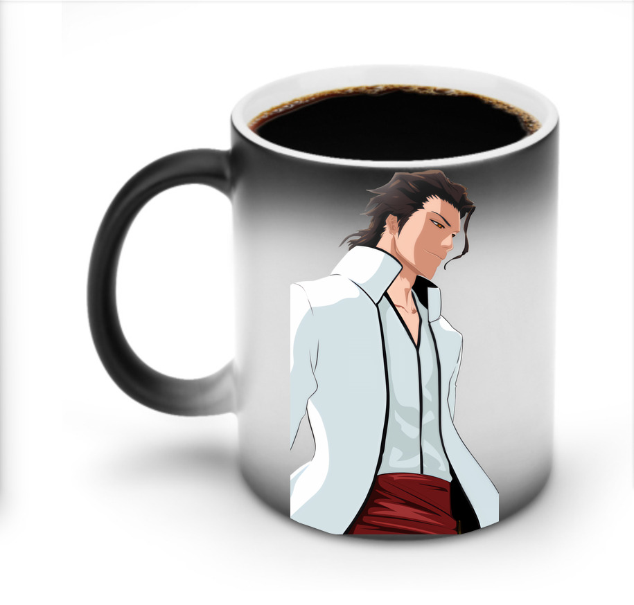 （画像用） ブリーチ 藍染 惣右介（あいぜん そうすけ） BLEACH Aizen Sousuke 温度変色マグカップ