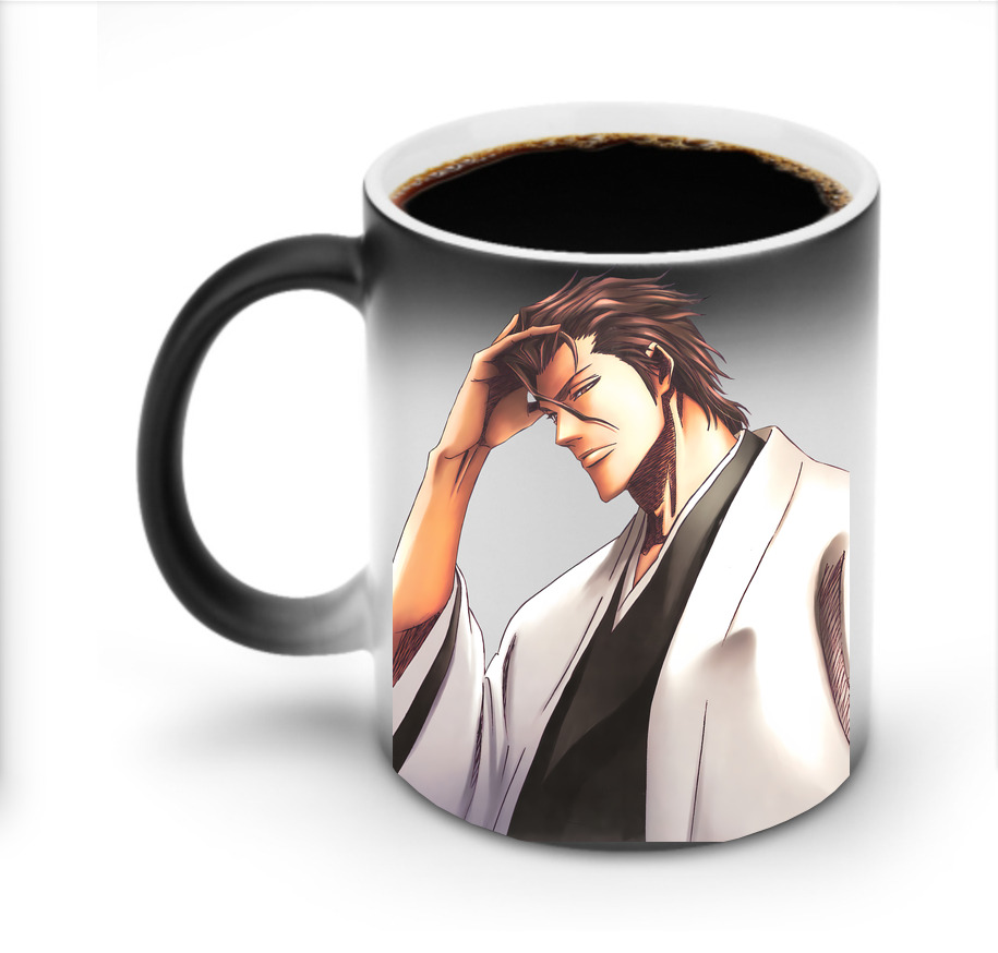 （画像用） ブリーチ 藍染 惣右介（あいぜん そうすけ） BLEACH Aizen Sousuke 温度変色マグカップ