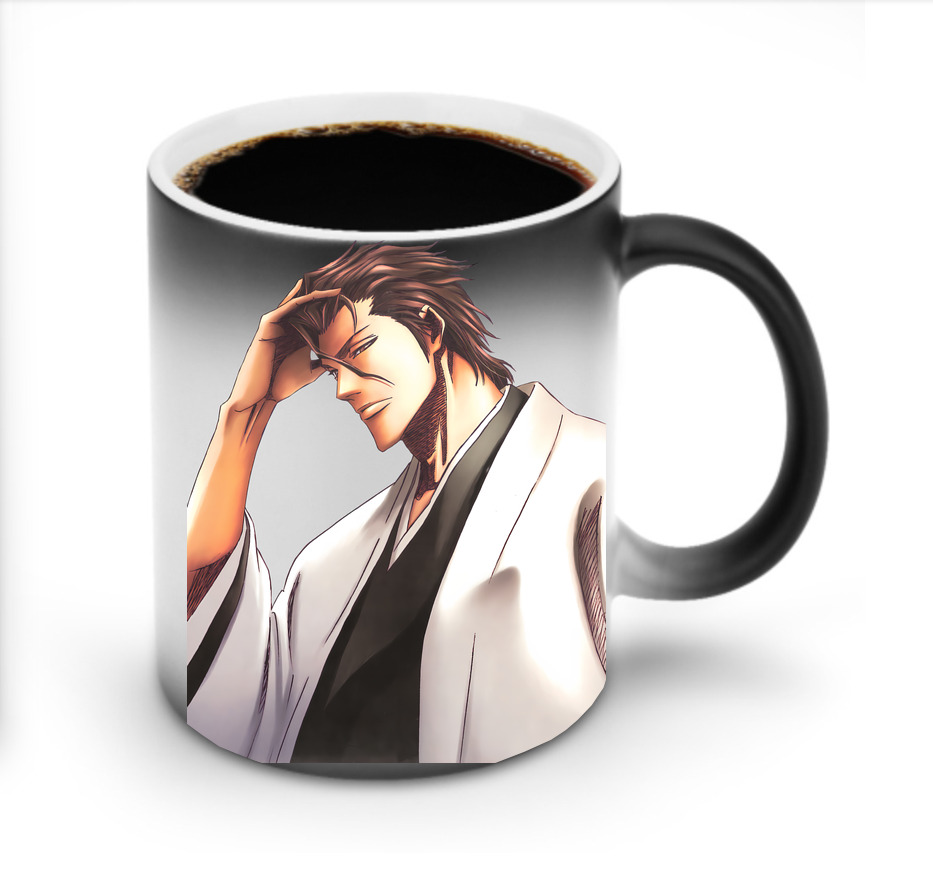 （画像用） ブリーチ 藍染 惣右介（あいぜん そうすけ） BLEACH Aizen Sousuke 温度変色マグカップ