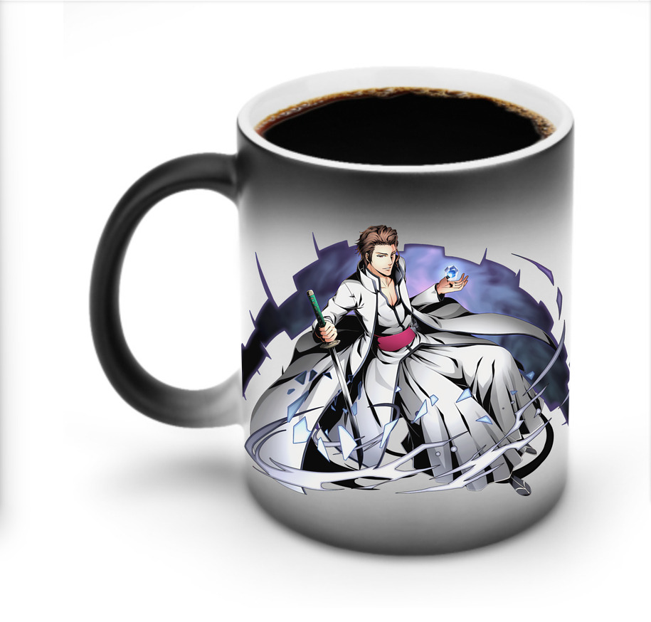 （画像用） ブリーチ 藍染 惣右介（あいぜん そうすけ） BLEACH Aizen Sousuke 温度変色マグカップ