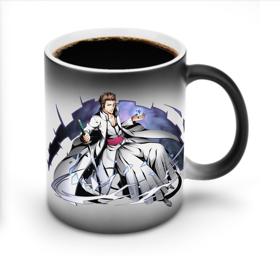 （画像用） ブリーチ 藍染 惣右介（あいぜん そうすけ） BLEACH Aizen Sousuke 温度変色マグカップ