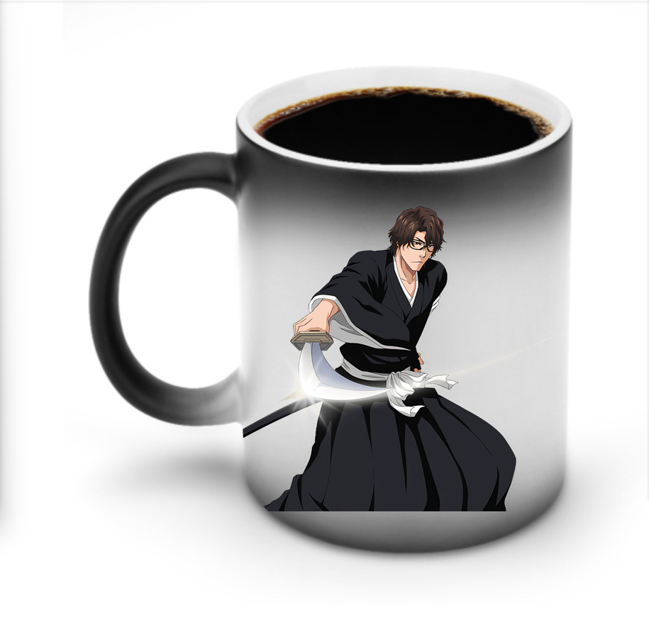 （画像用） ブリーチ 藍染 惣右介（あいぜん そうすけ） BLEACH Aizen Sousuke 温度変色マグカップ