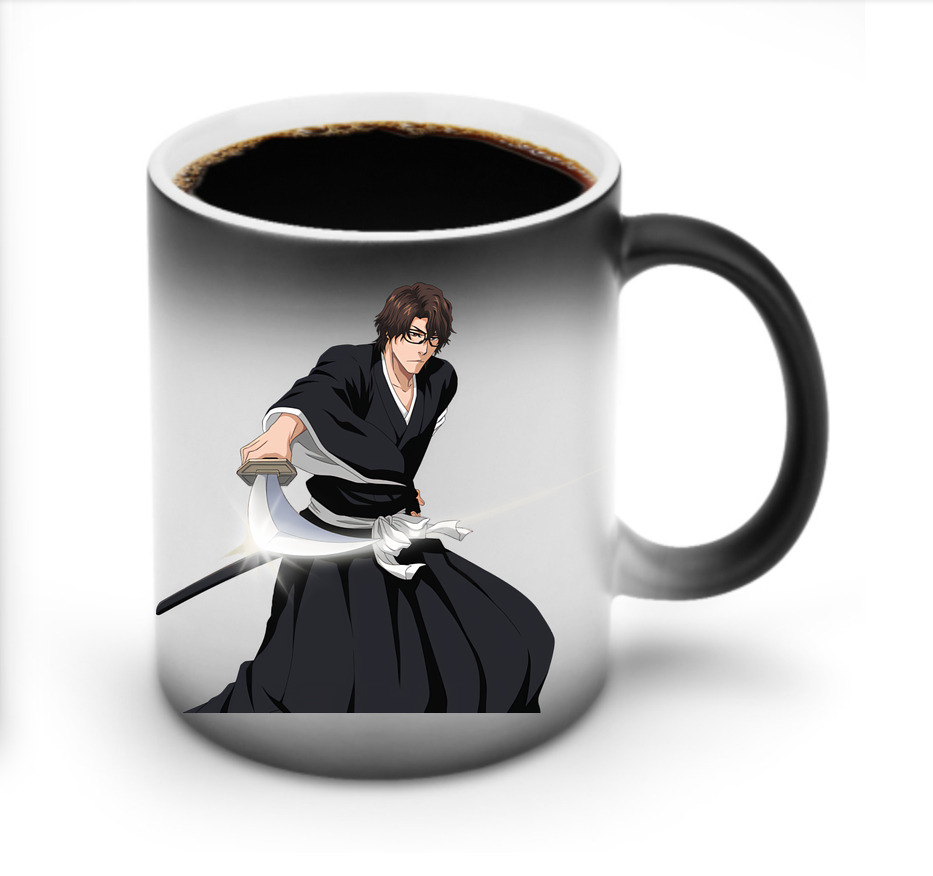 （画像用） ブリーチ 藍染 惣右介（あいぜん そうすけ） BLEACH Aizen Sousuke 温度変色マグカップ