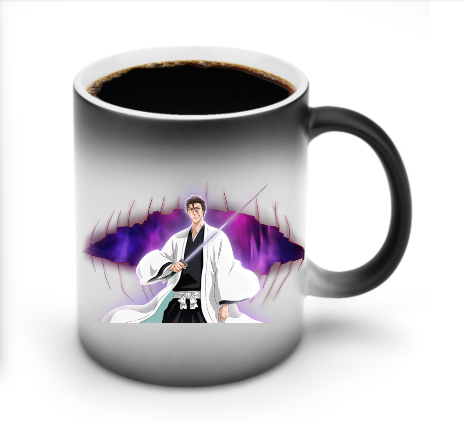 （画像用） ブリーチ 藍染 惣右介（あいぜん そうすけ） BLEACH Aizen Sousuke 温度変色マグカップ