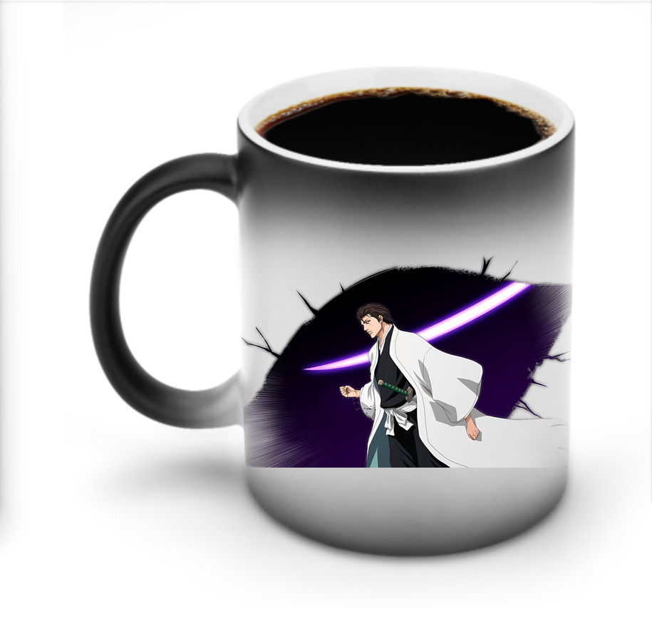 （画像用） ブリーチ 藍染 惣右介（あいぜん そうすけ） BLEACH Aizen Sousuke 温度変色マグカップ