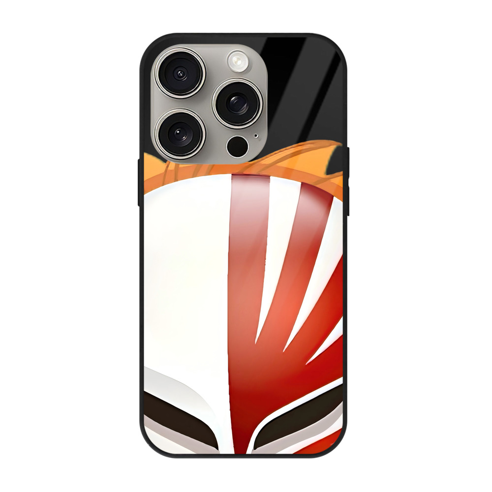 （画像用） ブリーチ 黒崎一護（くろさき いちご）BLEACH Kurosaki Ichigo 【iPhone15Pro対応】スマホケース 耐衝撃＆黄変防止 背面ガラス