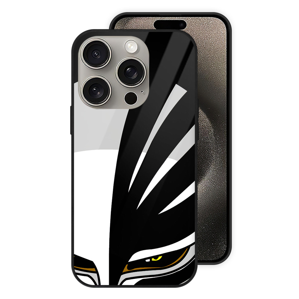 （画像用） ブリーチ 黒崎一護（くろさき いちご）BLEACH Kurosaki Ichigo 【iPhone15Pro対応】スマホケース 耐衝撃＆黄変防止 背面ガラス