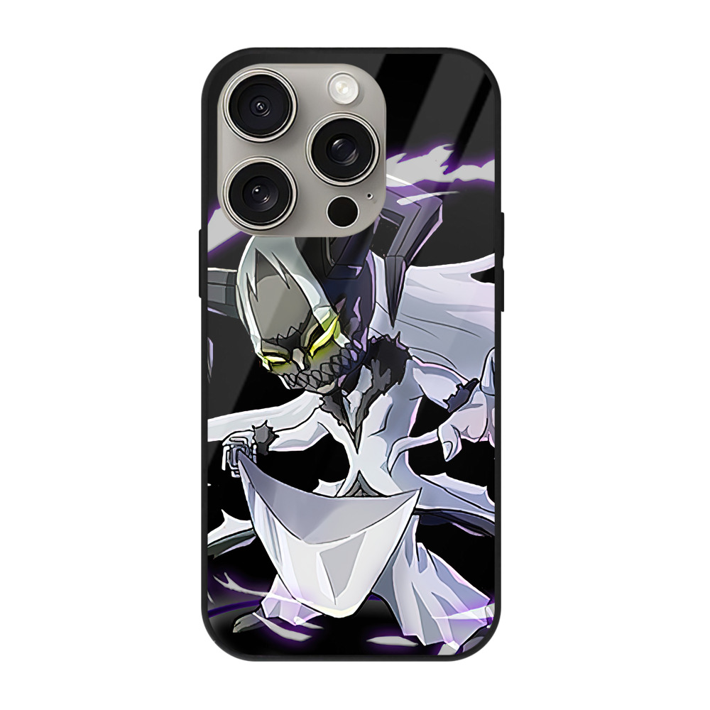 ブリーチ 黒崎一護（くろさき いちご）BLEACH Kurosaki Ichigo 【iPhone15Pro対応】スマホケース 耐衝撃＆黄変防止 背面ガラス