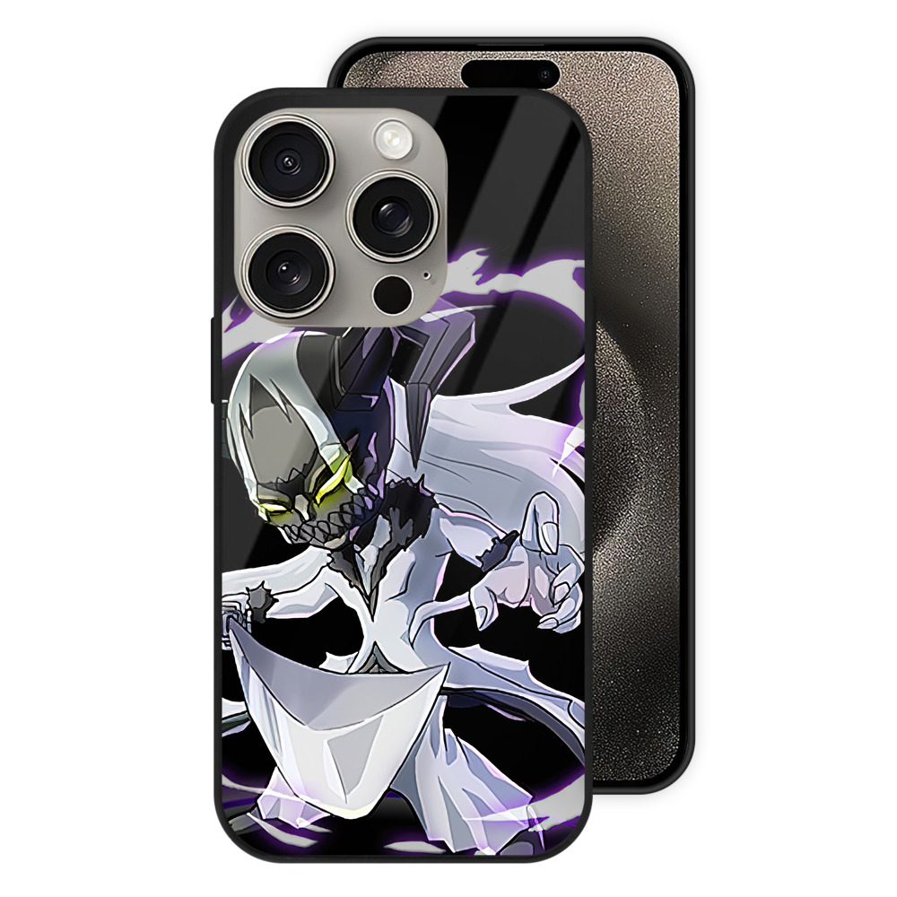 ブリーチ 黒崎一護（くろさき いちご）BLEACH Kurosaki Ichigo 【iPhone15Pro対応】スマホケース 耐衝撃＆黄変防止 背面ガラス
