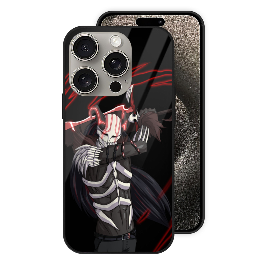 ブリーチ 黒崎一護（くろさき いちご）BLEACH Kurosaki Ichigo 【iPhone15Pro対応】スマホケース 耐衝撃＆黄変防止 背面ガラス