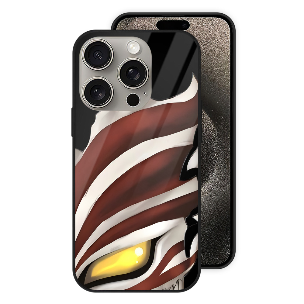 （画像用） ブリーチ 黒崎一護（くろさき いちご）BLEACH Kurosaki Ichigo 【iPhone15Pro対応】スマホケース 耐衝撃＆黄変防止 背面ガラス