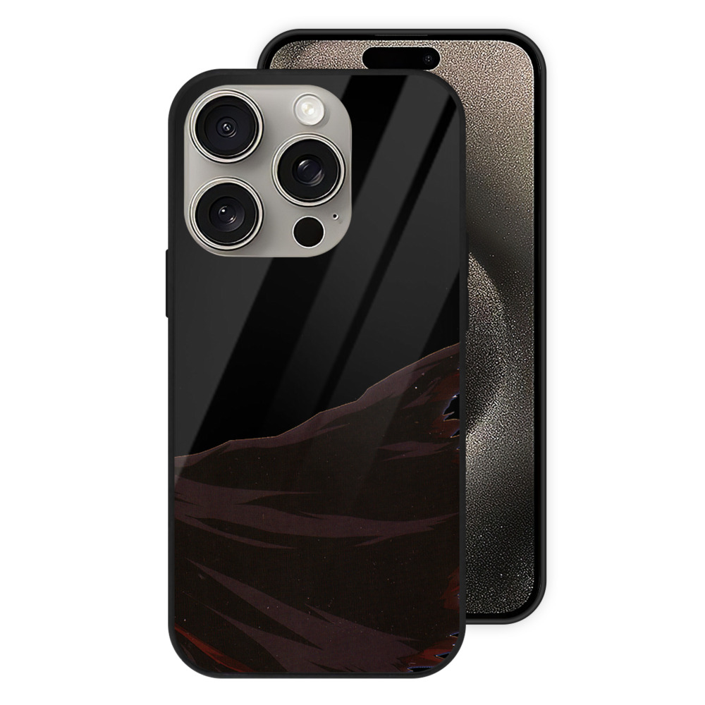 ブリーチ 黒崎一護（くろさき いちご）BLEACH Kurosaki Ichigo 【iPhone15Pro対応】スマホケース 耐衝撃＆黄変防止 背面ガラス