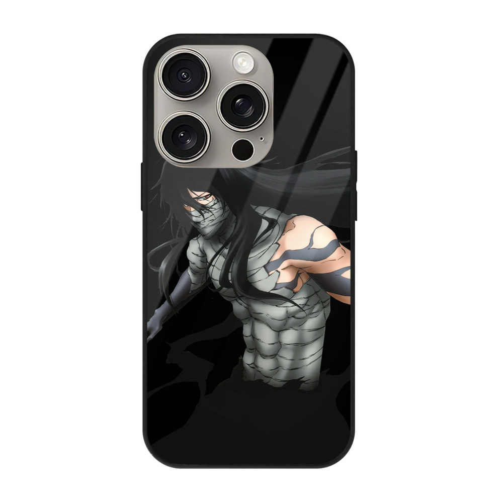 ブリーチ 黒崎一護（くろさき いちご）BLEACH Kurosaki Ichigo 【iPhone15Pro対応】スマホケース 耐衝撃＆黄変防止 背面ガラス