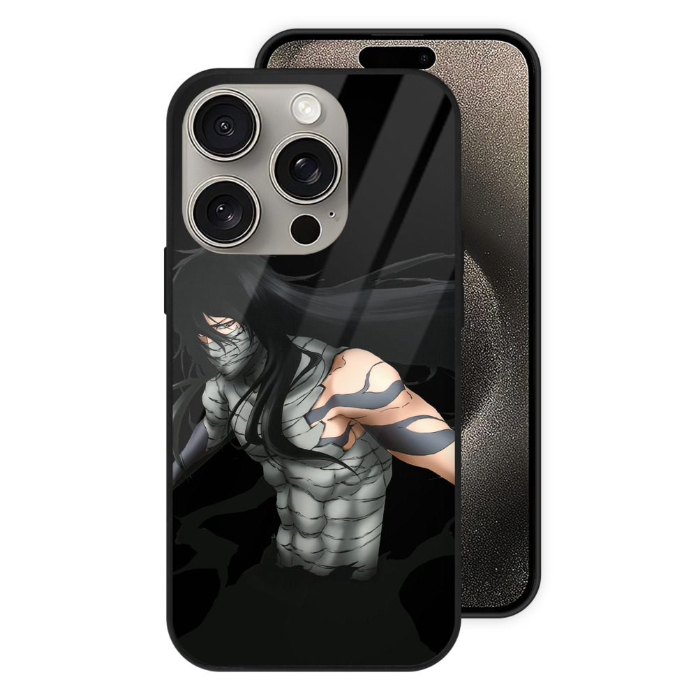 ブリーチ 黒崎一護（くろさき いちご）BLEACH Kurosaki Ichigo 【iPhone15Pro対応】スマホケース 耐衝撃＆黄変防止 背面ガラス