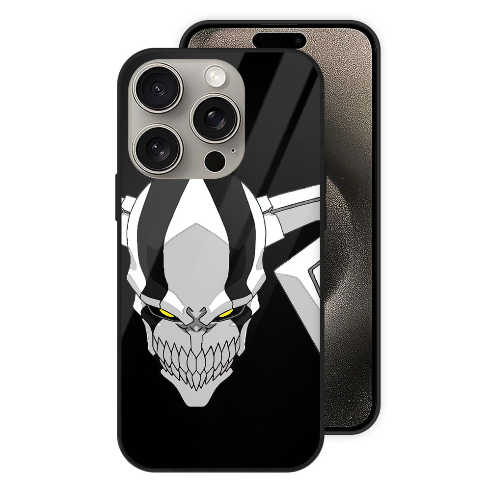 ブリーチ 黒崎一護（くろさき いちご）BLEACH Kurosaki Ichigo 【iPhone15Pro対応】スマホケース 耐衝撃＆黄変防止 背面ガラス