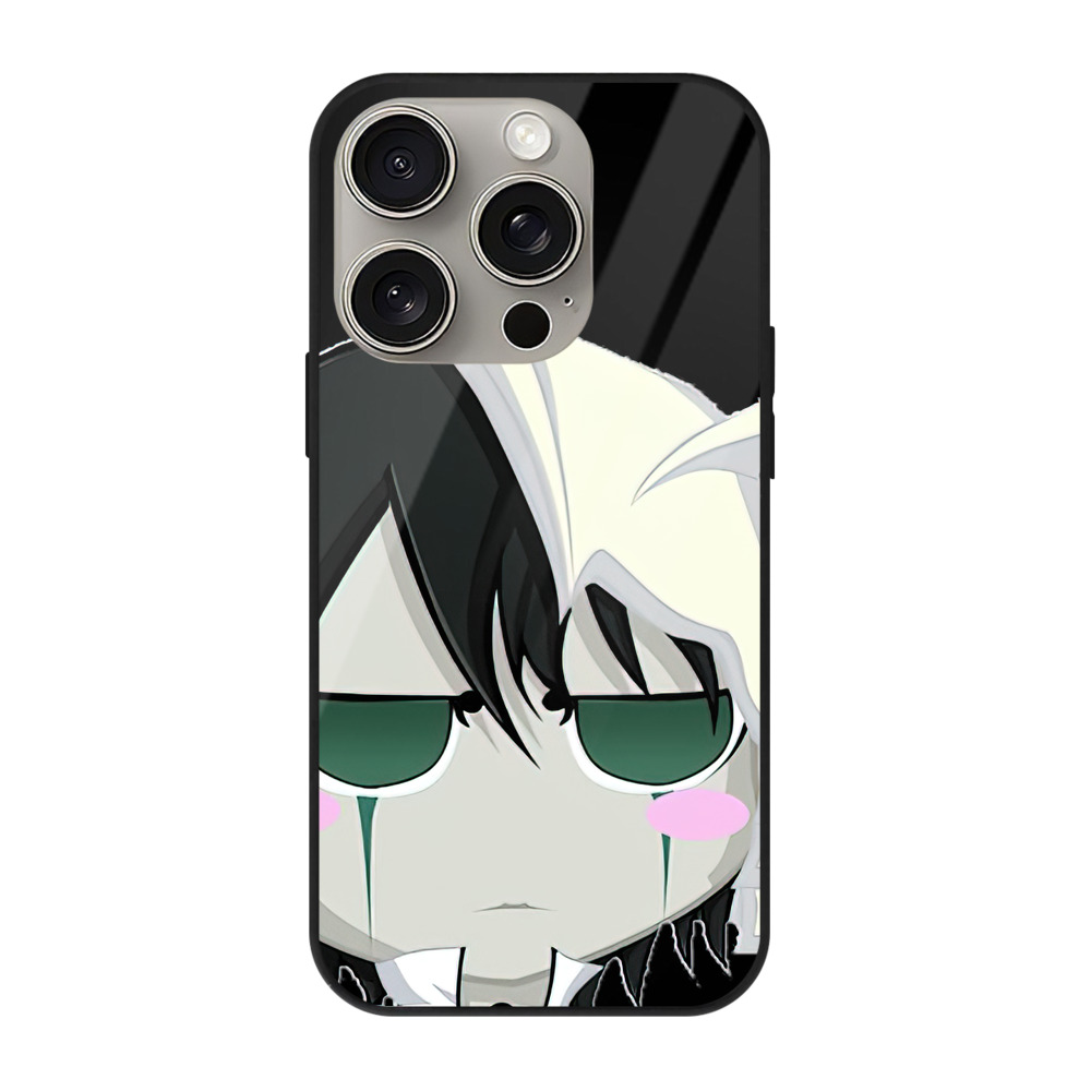 （画像用） ブリーチ ウルキオラ·シファー BLEACH Ulquiorra cifer 【iPhone15Pro対応】スマホケース 耐衝撃＆黄変防止 背面ガラス
