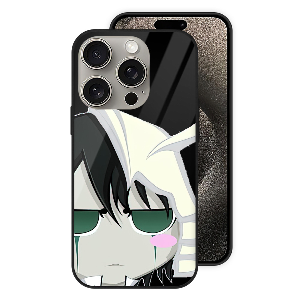 （画像用） ブリーチ ウルキオラ·シファー BLEACH Ulquiorra cifer 【iPhone15Pro対応】スマホケース 耐衝撃＆黄変防止 背面ガラス