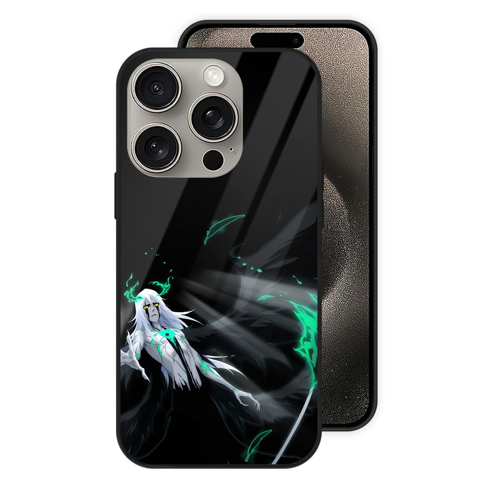 （画像用） ブリーチ ウルキオラ·シファー BLEACH Ulquiorra cifer 【iPhone15Pro対応】スマホケース 耐衝撃＆黄変防止 背面ガラス