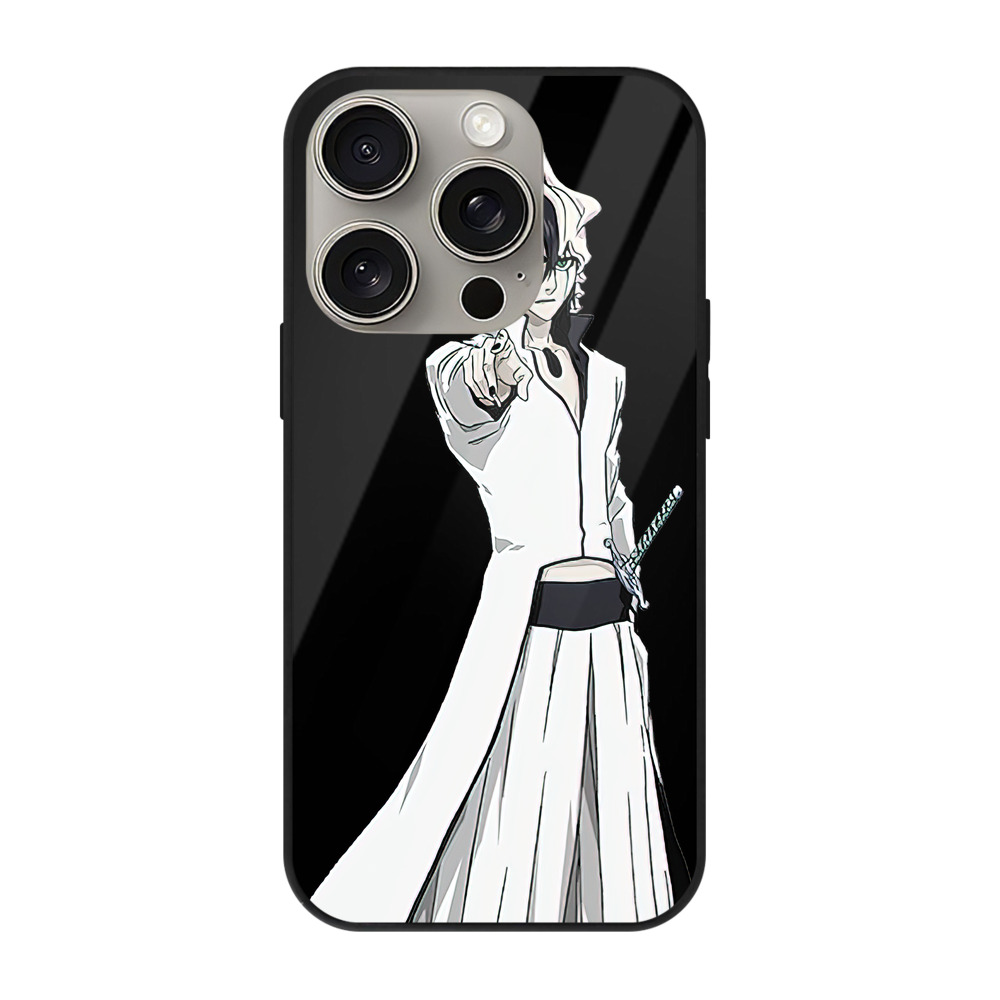 （画像用） ブリーチ ウルキオラ·シファー BLEACH Ulquiorra cifer 【iPhone15Pro対応】スマホケース 耐衝撃＆黄変防止 背面ガラス