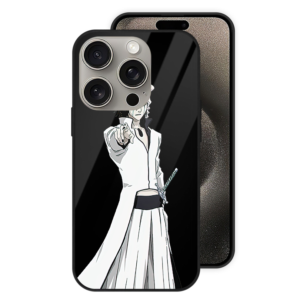 （画像用） ブリーチ ウルキオラ·シファー BLEACH Ulquiorra cifer 【iPhone15Pro対応】スマホケース 耐衝撃＆黄変防止 背面ガラス