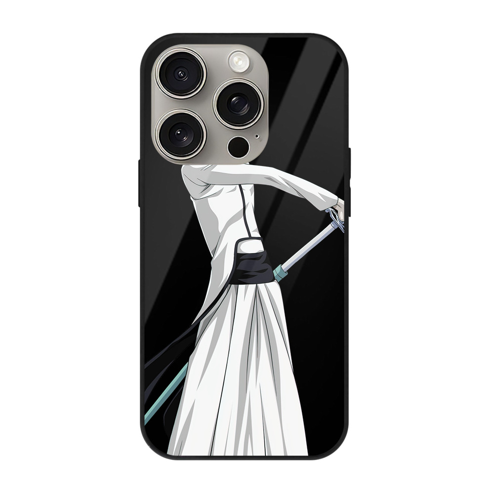 （画像用） ブリーチ ウルキオラ·シファー BLEACH Ulquiorra cifer 【iPhone15Pro対応】スマホケース 耐衝撃＆黄変防止 背面ガラス