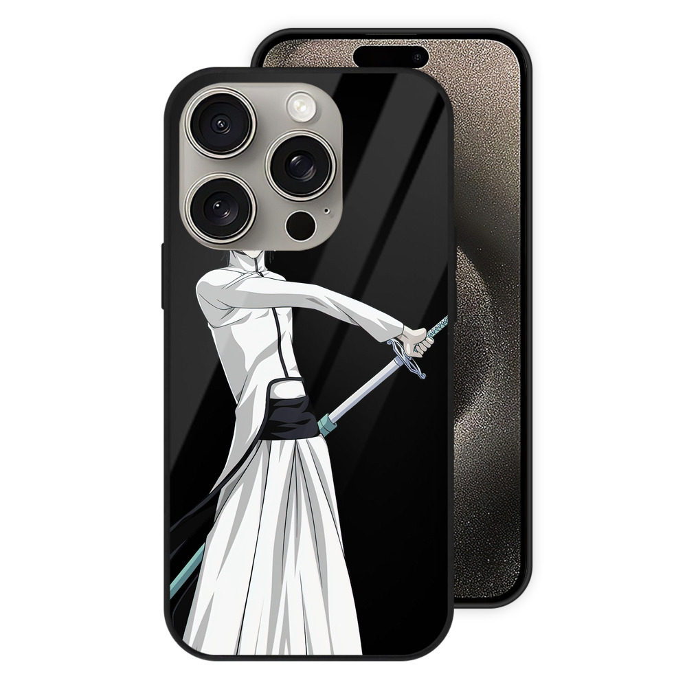 （画像用） ブリーチ ウルキオラ·シファー BLEACH Ulquiorra cifer 【iPhone15Pro対応】スマホケース 耐衝撃＆黄変防止 背面ガラス
