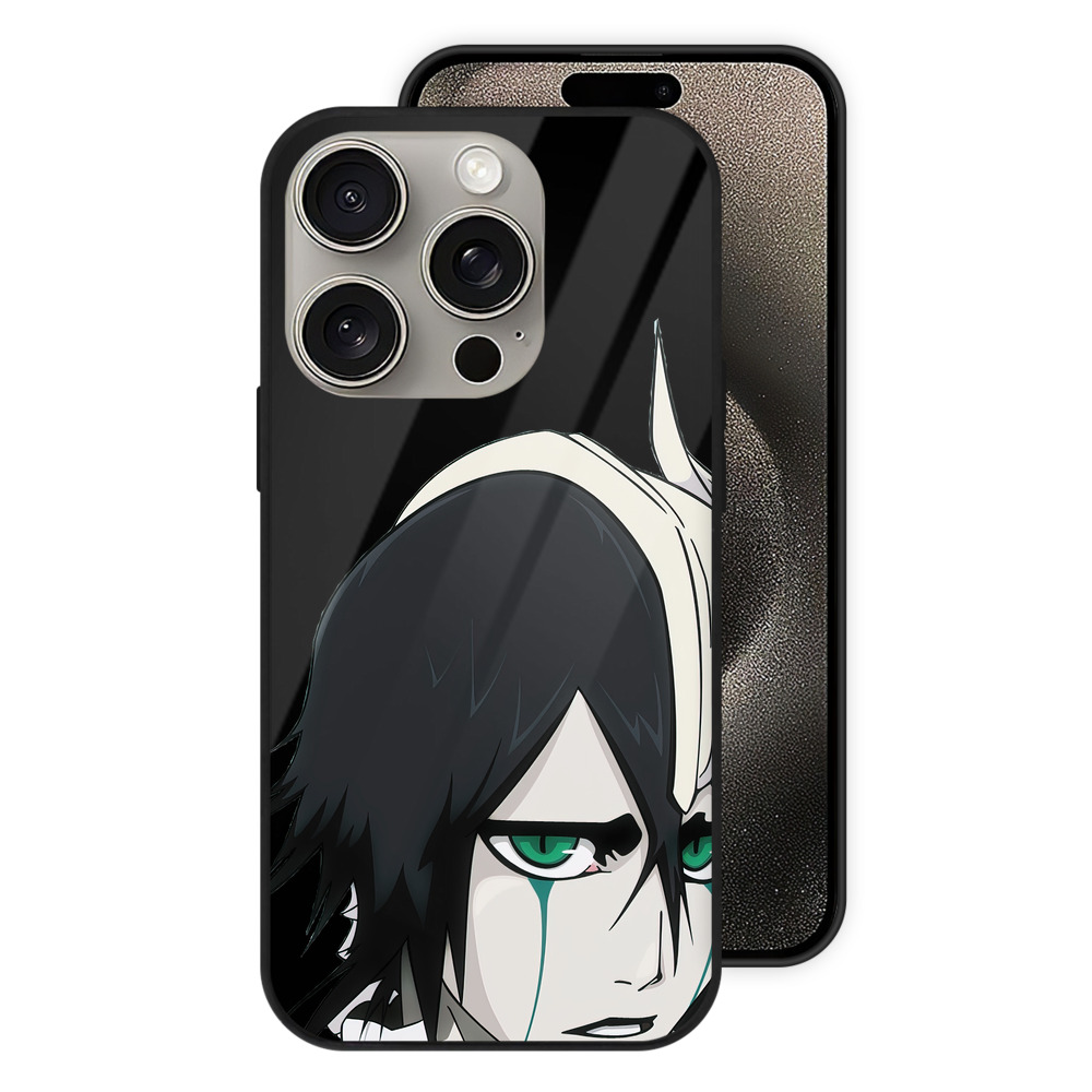 （画像用） ブリーチ ウルキオラ·シファー BLEACH Ulquiorra cifer 【iPhone15Pro対応】スマホケース 耐衝撃＆黄変防止 背面ガラス