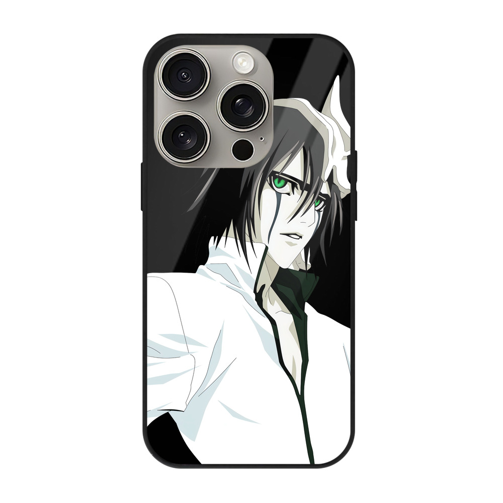 （画像用） ブリーチ ウルキオラ·シファー BLEACH Ulquiorra cifer 【iPhone15Pro対応】スマホケース 耐衝撃＆黄変防止 背面ガラス