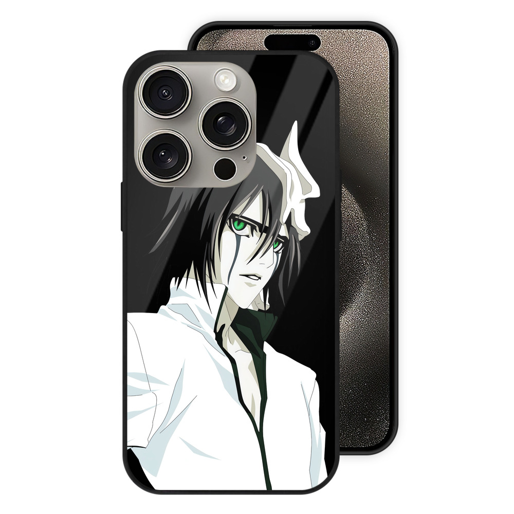 （画像用） ブリーチ ウルキオラ·シファー BLEACH Ulquiorra cifer 【iPhone15Pro対応】スマホケース 耐衝撃＆黄変防止 背面ガラス