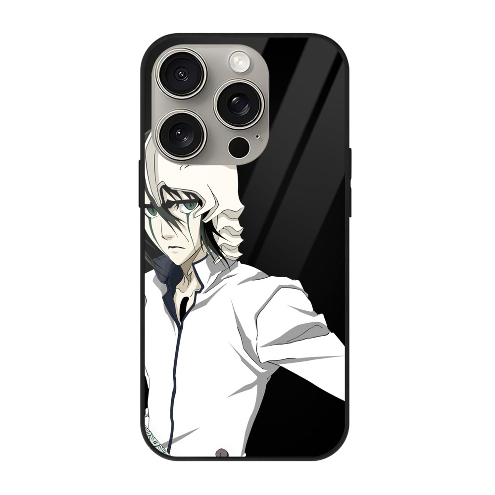 （画像用） ブリーチ ウルキオラ·シファー BLEACH Ulquiorra cifer 【iPhone15Pro対応】スマホケース 耐衝撃＆黄変防止 背面ガラス