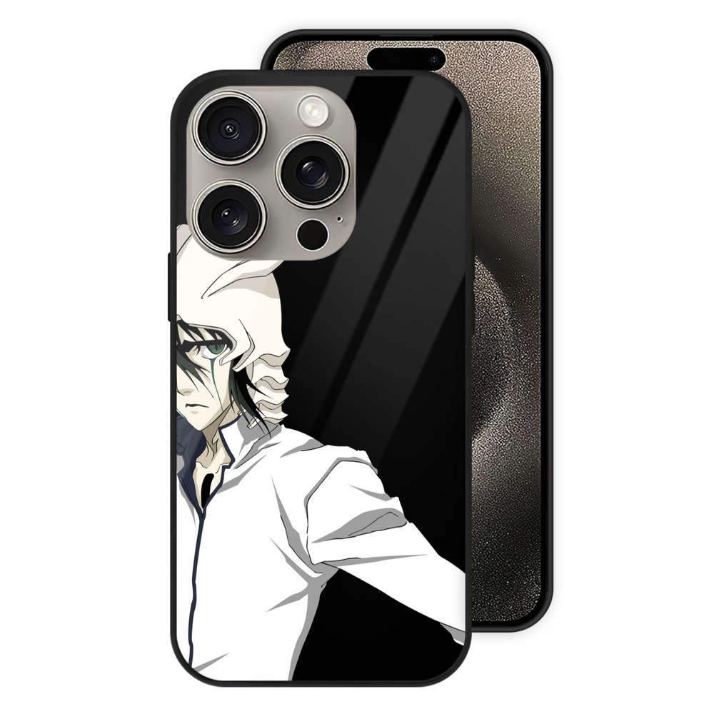 （画像用） ブリーチ ウルキオラ·シファー BLEACH Ulquiorra cifer 【iPhone15Pro対応】スマホケース 耐衝撃＆黄変防止 背面ガラス