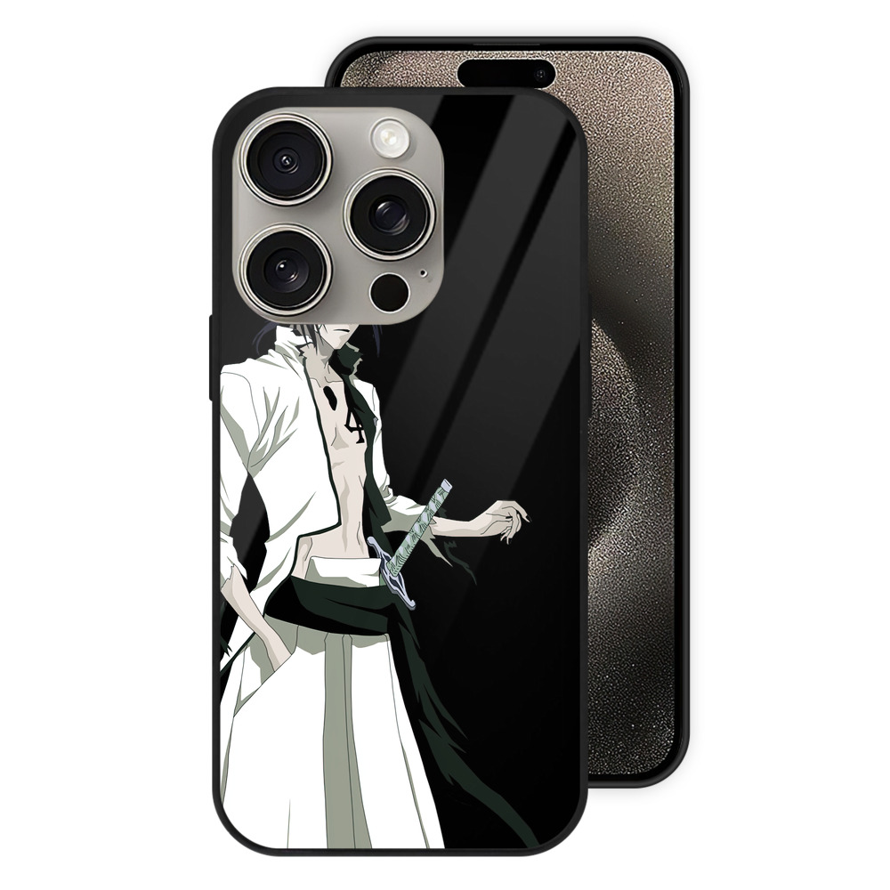 （画像用） ブリーチ ウルキオラ·シファー BLEACH Ulquiorra cifer 【iPhone15Pro対応】スマホケース 耐衝撃＆黄変防止 背面ガラス