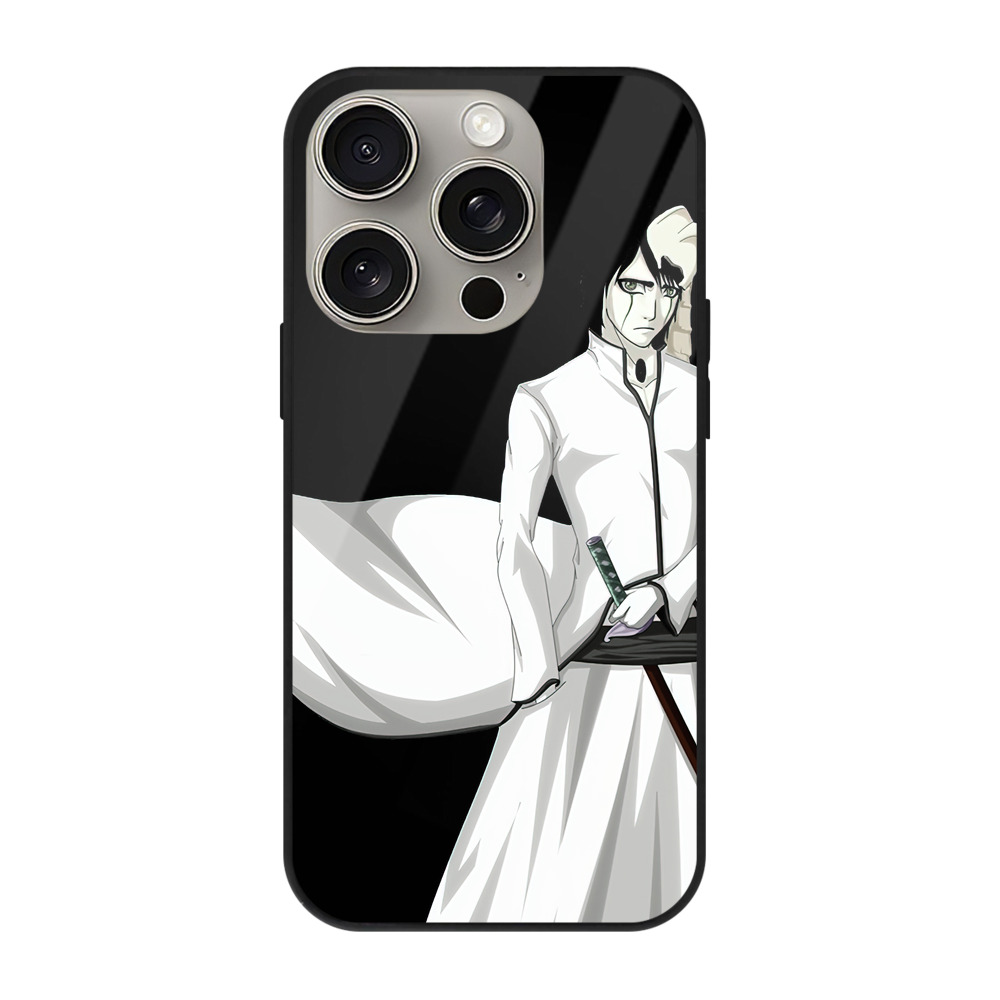 （画像用） ブリーチ ウルキオラ·シファー BLEACH Ulquiorra cifer 【iPhone15Pro対応】スマホケース 耐衝撃＆黄変防止 背面ガラス