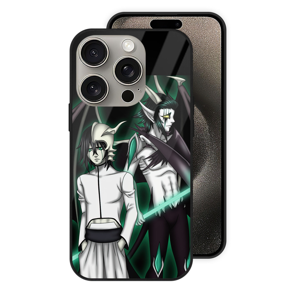 （画像用） ブリーチ ウルキオラ·シファー BLEACH Ulquiorra cifer 【iPhone15Pro対応】スマホケース 耐衝撃＆黄変防止 背面ガラス